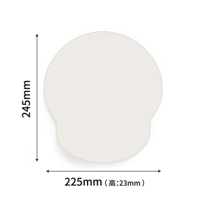 Non Slip Silicone Base Mouse Pad With Memory Foam Infill Wrist Rest