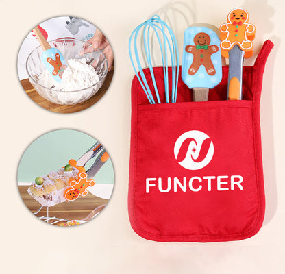 Baking Tool Trio Set (Whisk, Spatula, Tongs)