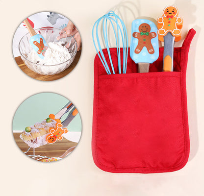 Baking Tool Trio Set (Whisk, Spatula, Tongs)
