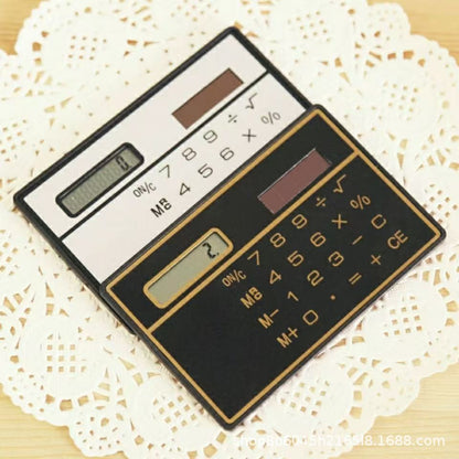 Mini Ultra Thin Solar Power Pocket Calculator