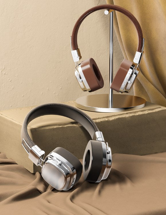 Retro Classic Metal Wireless Noise Cancelling Headphones