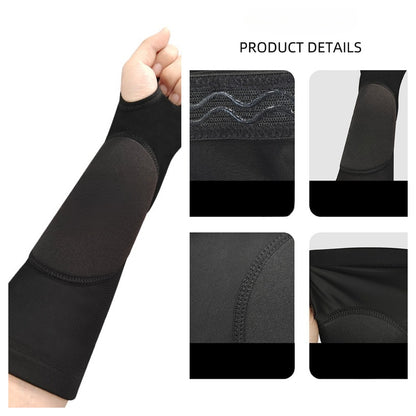 Volleyball Cushioning Decompression Breathable Volleyball Arm Sleeves W/ Grip