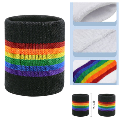 Terry Cloth Cotton Sport Wristband Embroidery