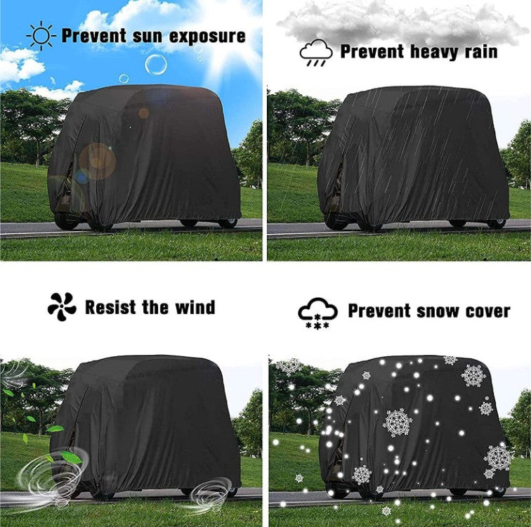 Golf Cart Cover Waterproof Durable Polyester Golf Cart Cover