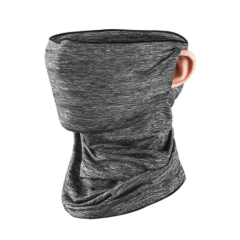 Ice Silk Cooling Sun Block Wind Proof Motorcycle Sun Mask UV Ear Monaural Neck Gaiter