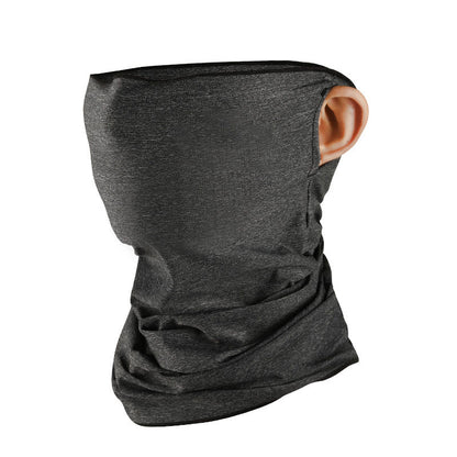 Ice Silk Cooling Sun Block Wind Proof Motorcycle Sun Mask UV Ear Monaural Neck Gaiter