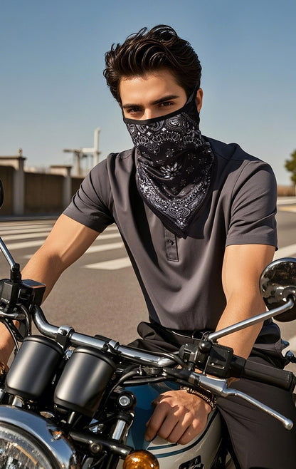 Motorcycle Sun Mask UV Ear Monaural Neck Gaiter(Full Size Custom Printing)