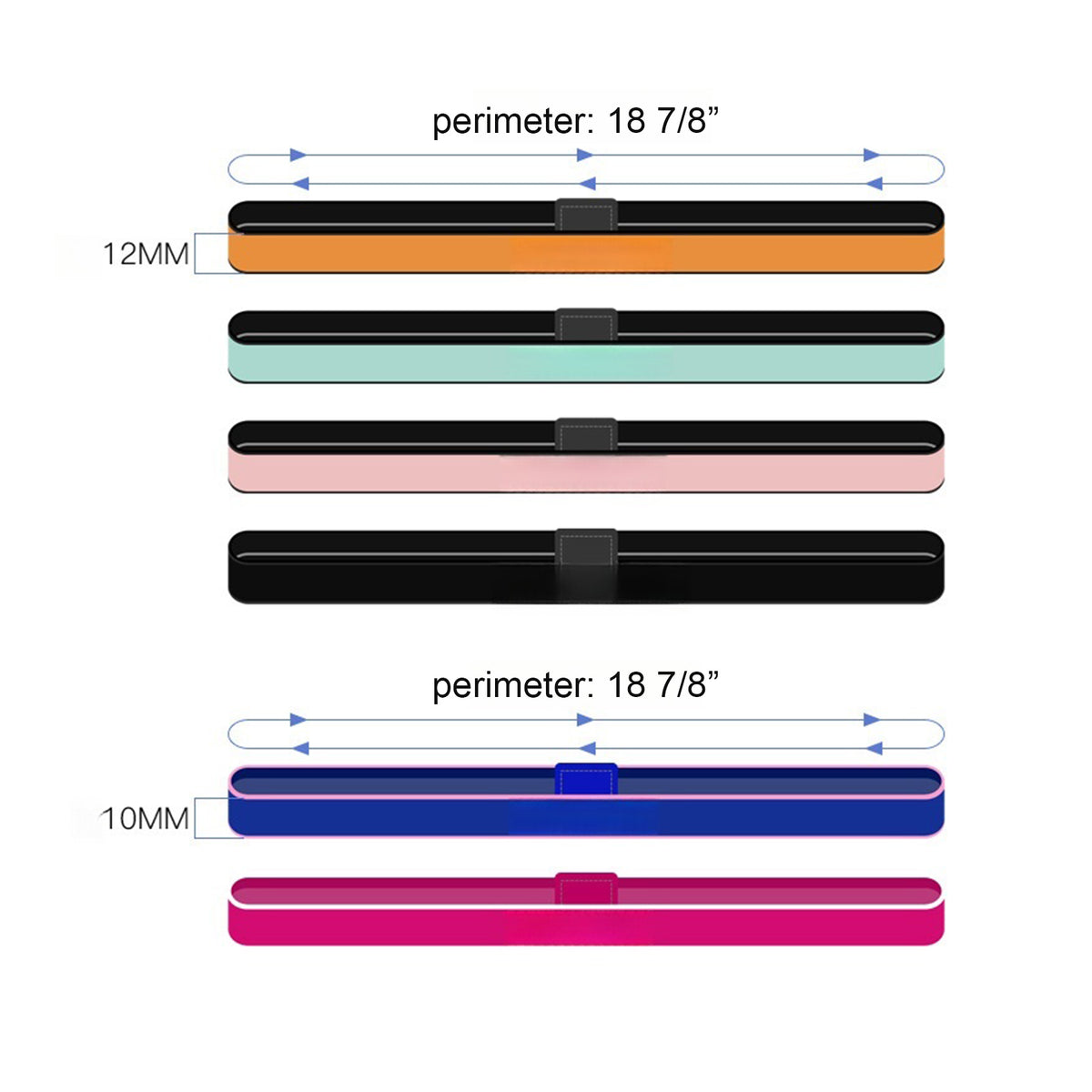 Non-slip Silicone Tape Sweat Absorbing Athletic Sport Headband