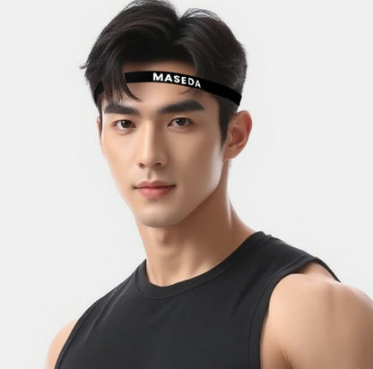 Non-slip Silicone Tape Sweat Absorbing Athletic Sport Headband