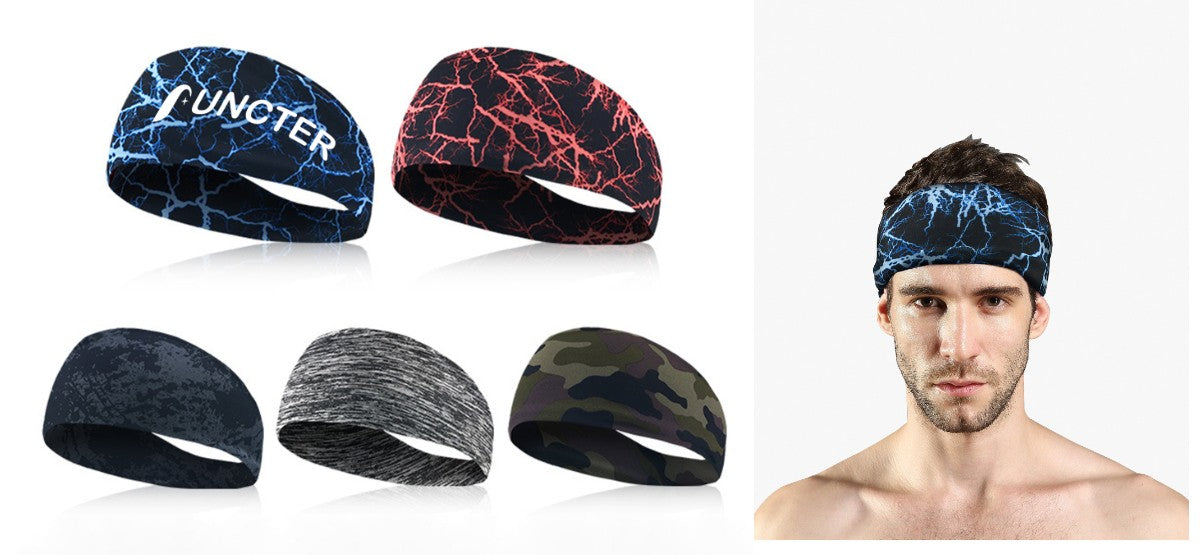 Yoga High Elastic Sweat Absorbing Air-permeable Wide Headband
