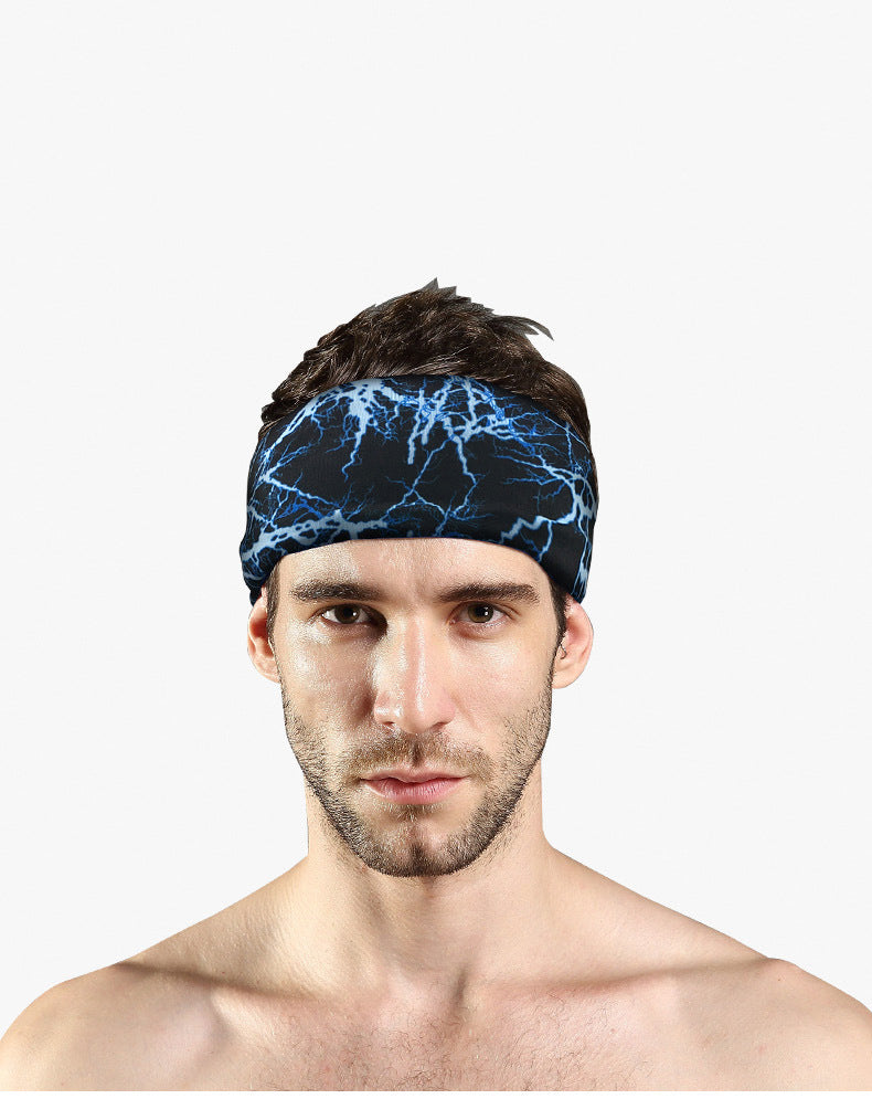 Yoga High Elastic Sweat Absorbing Air-permeable Wide Headband