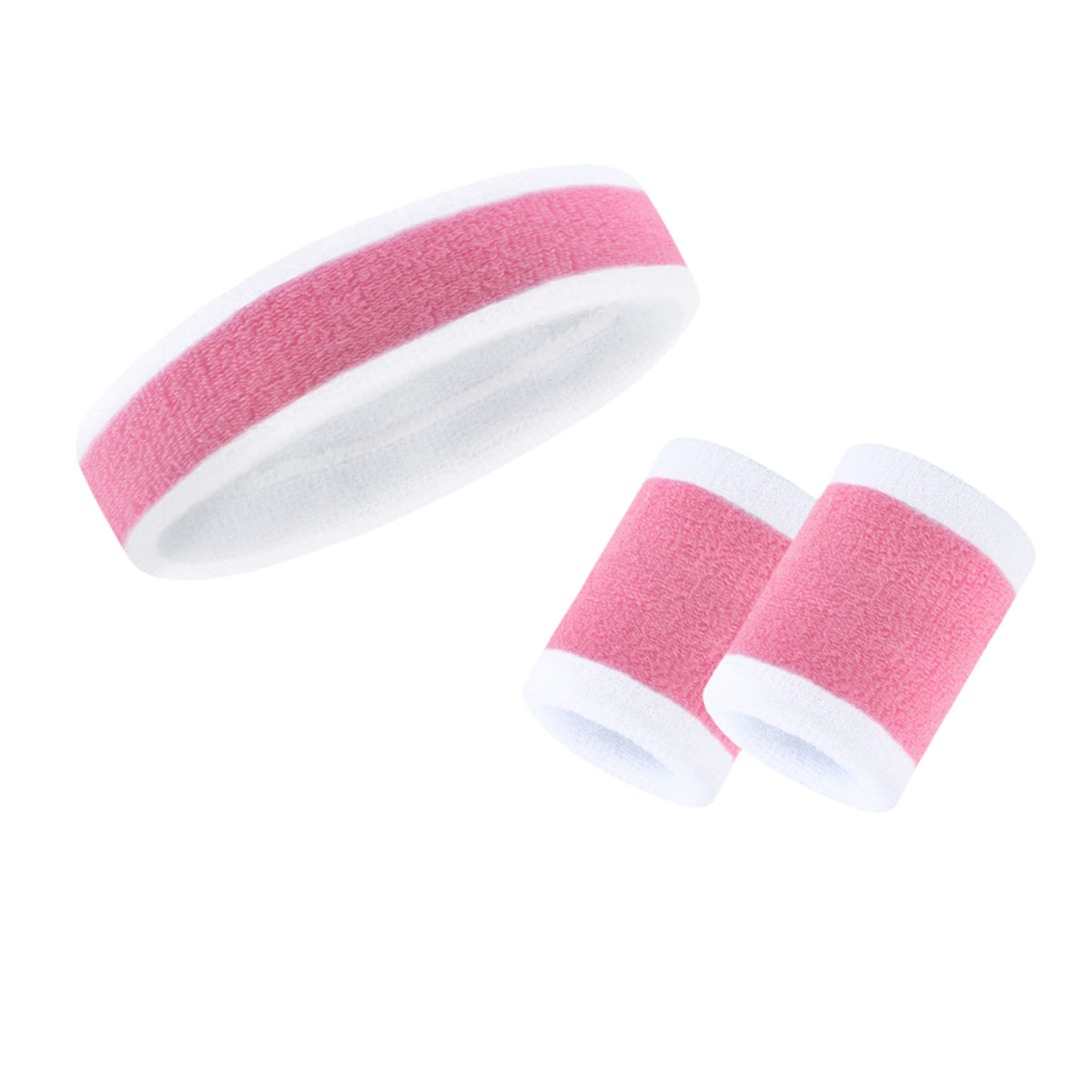 High Elastic Quick Sweat Absorbing Sport Headband Wristband Set of 3 Pcs