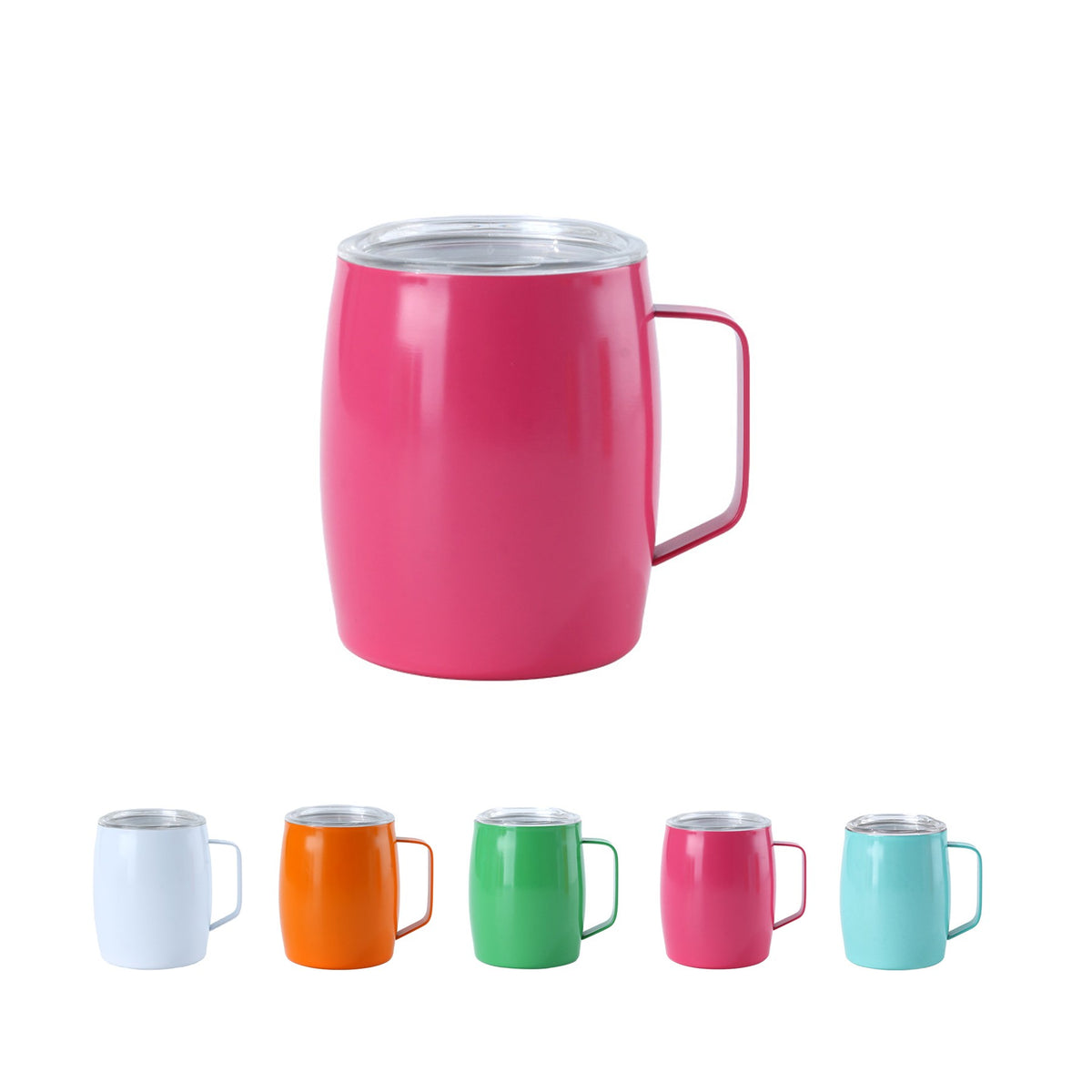 Screen Printed Mini Wine Cup W/ Straw & Handle 7 oz.