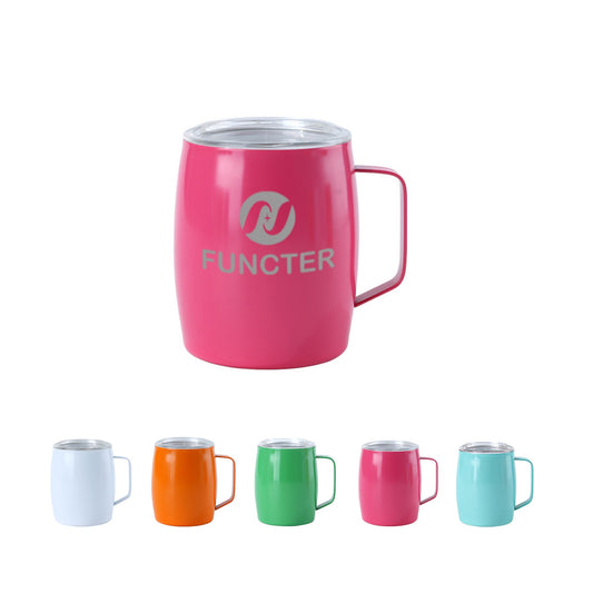 Laser Engraved Mini Wine Cup W/ Straw & Handle 7 oz.