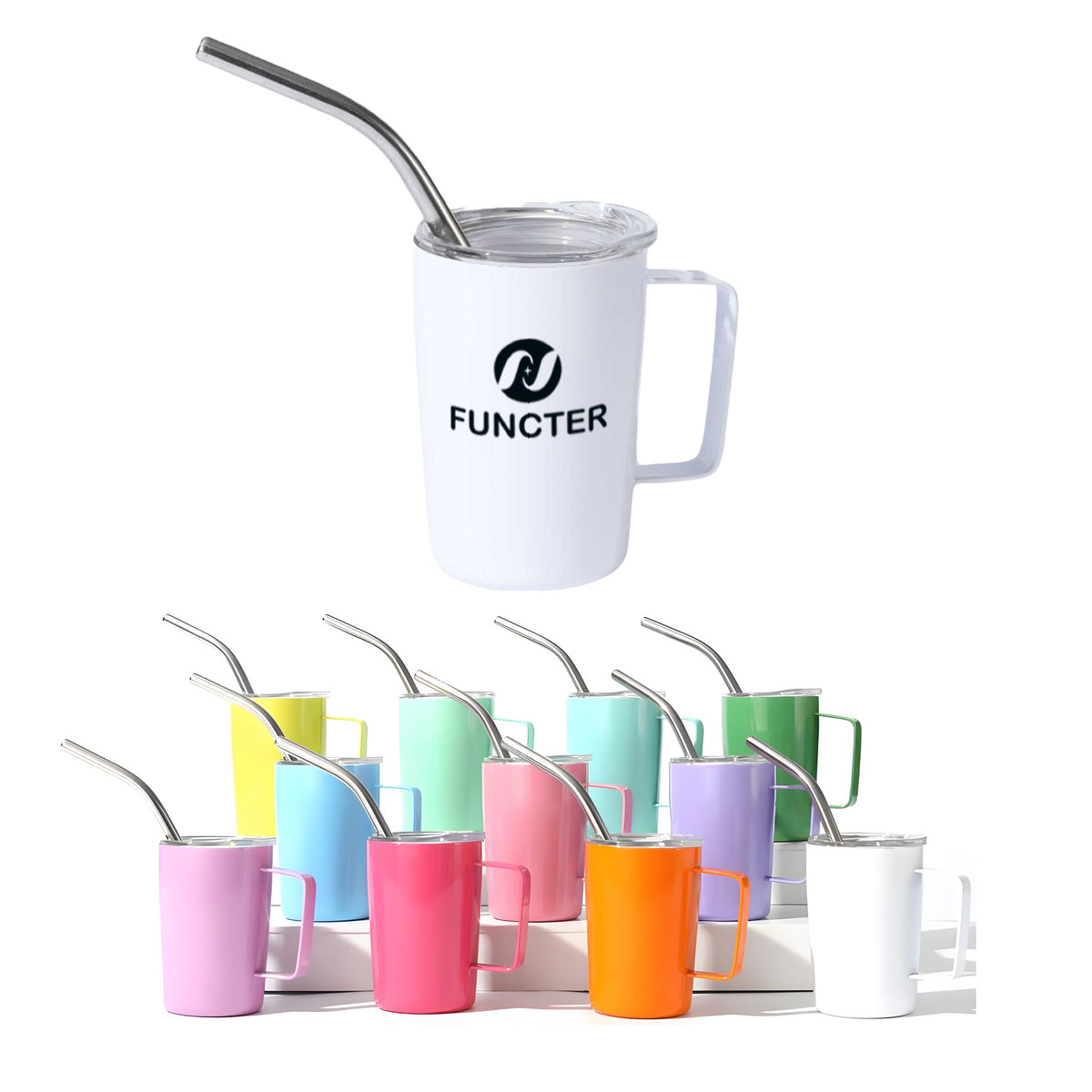 Stainless Steel Screen Printed Insulated Drinking Cup 3 oz.