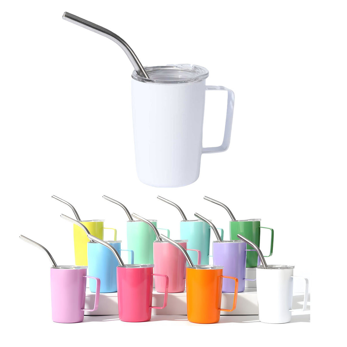 Stainless Steel Screen Printed Insulated Drinking Cup 3 oz.