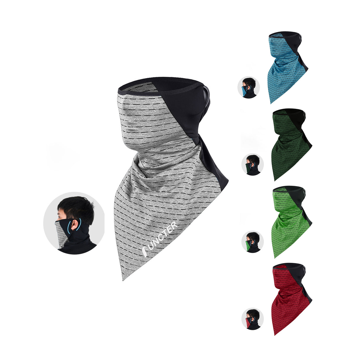 Cooling Sun Neck Gaiter Face Cover Scarf Multi-Functional Sun Mask