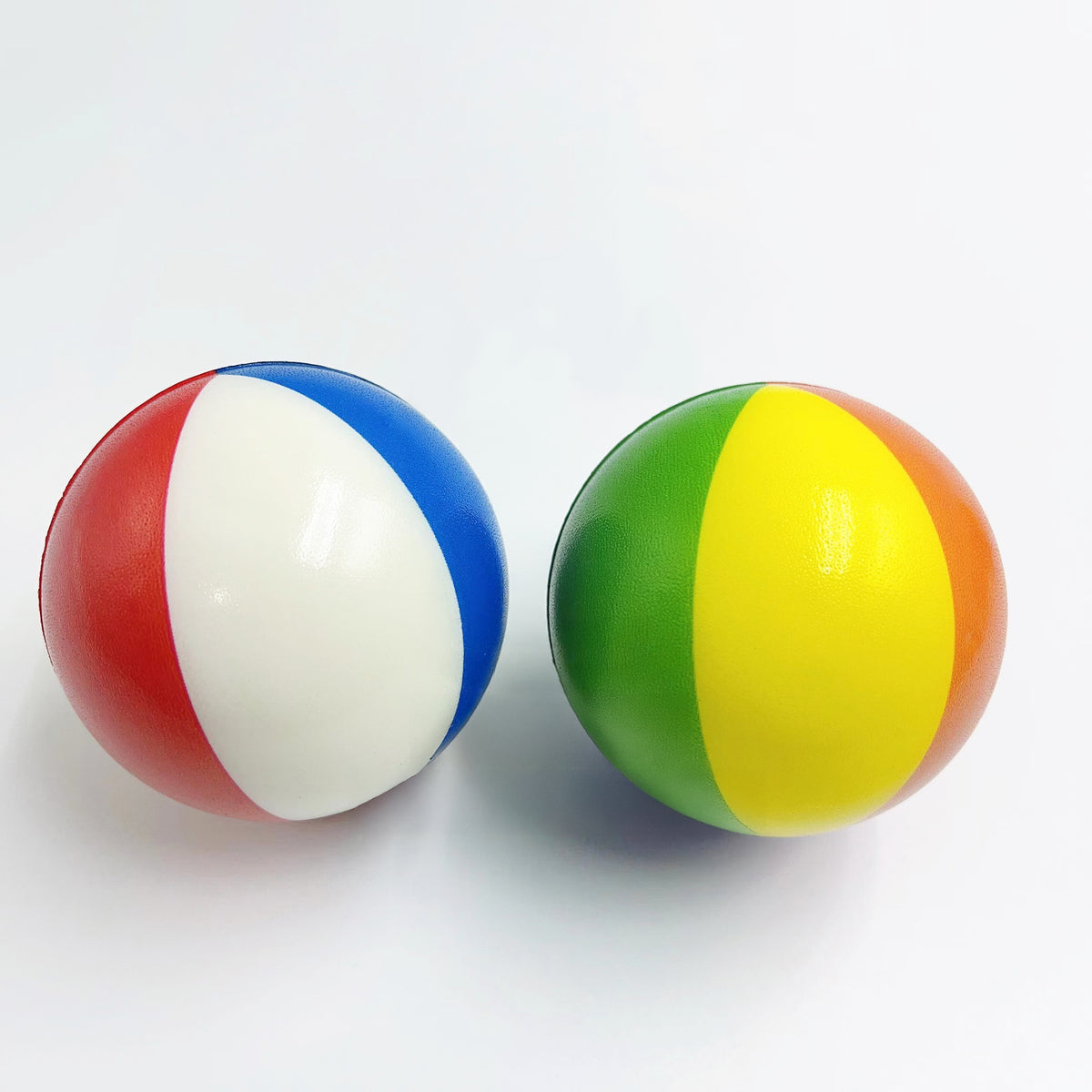 PU Heat Transfer Colorful Beach Ball Shape Stress Ball