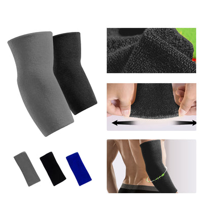Warmth-Insulating Soft Sports Elbow Brace 6.5" (2 Pack)