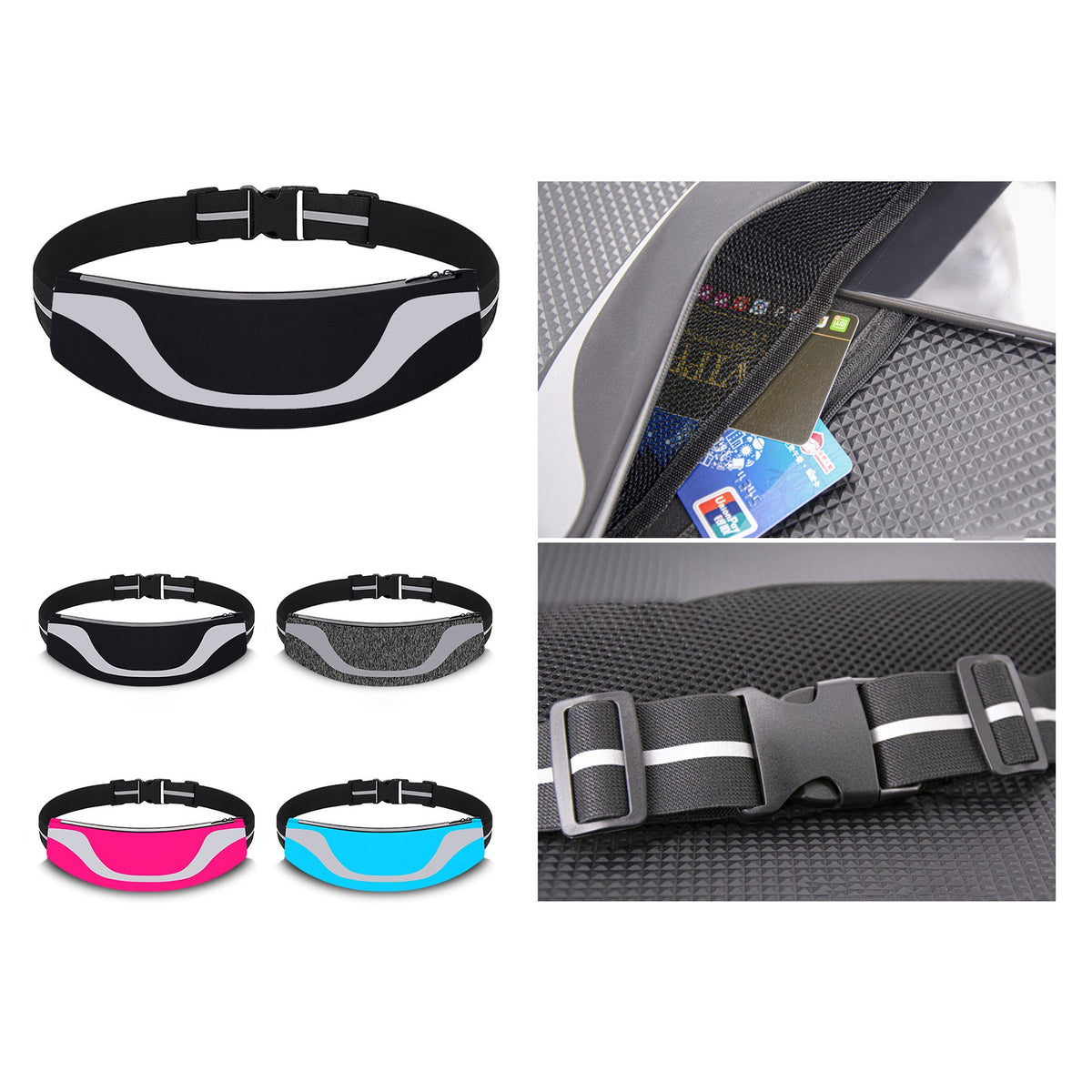 Sports Fanny Pack W/ Reflective Strip