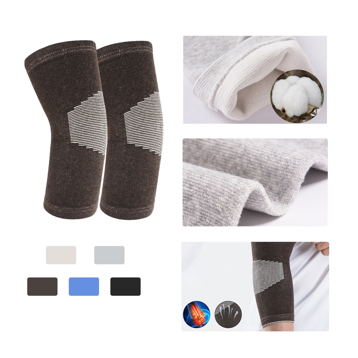 Sports Soft Warmth Insulating Elbow Brace 11" (2 Pack)
