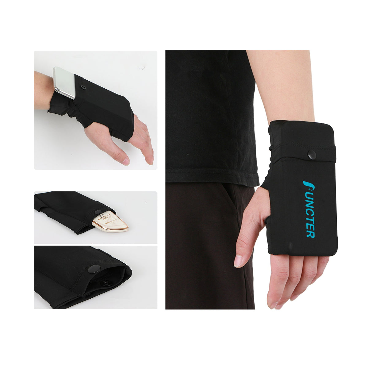 Left-Hand Sports Wrist Pouch