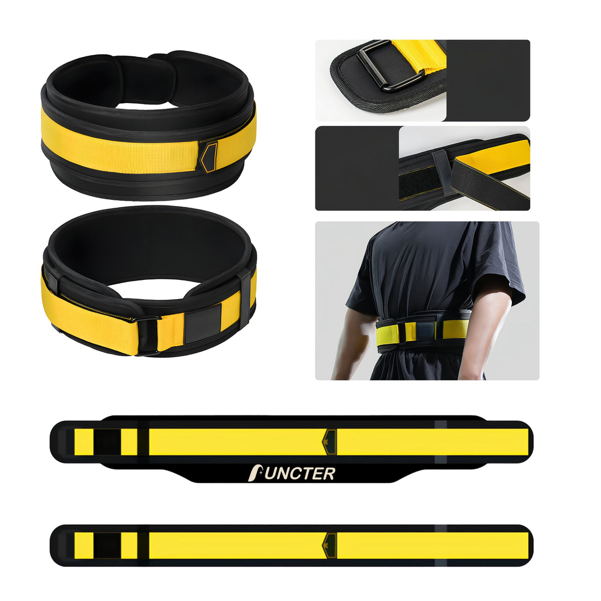 Separable Pressure Applying Lumbar Support Belt 42 X 5"