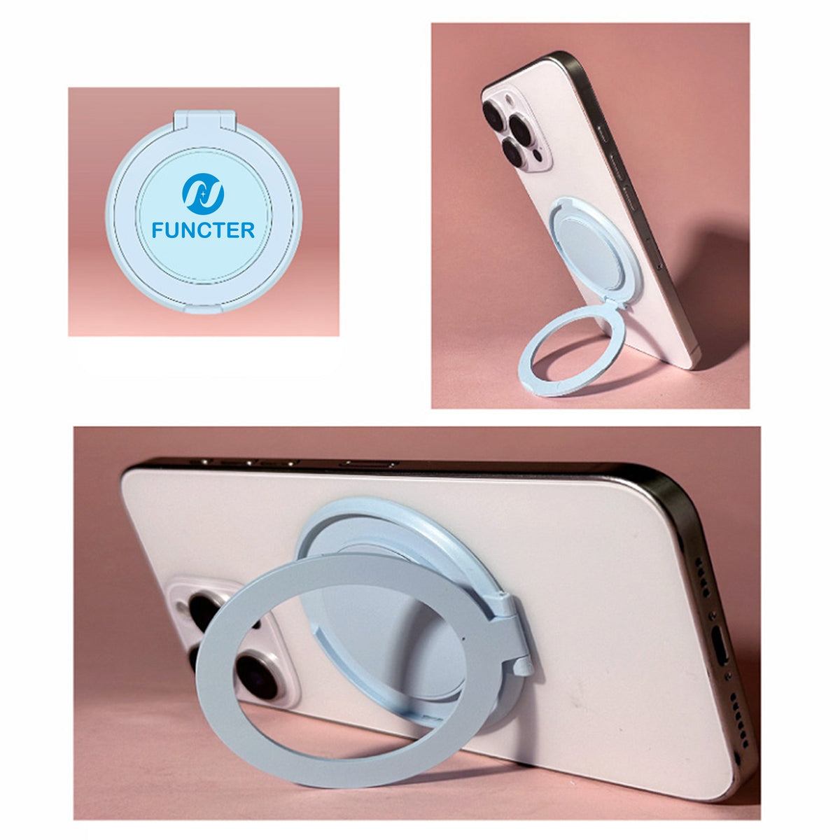 360° Rotation Movable Foldable Ring Phone Holder For Secure Grip
