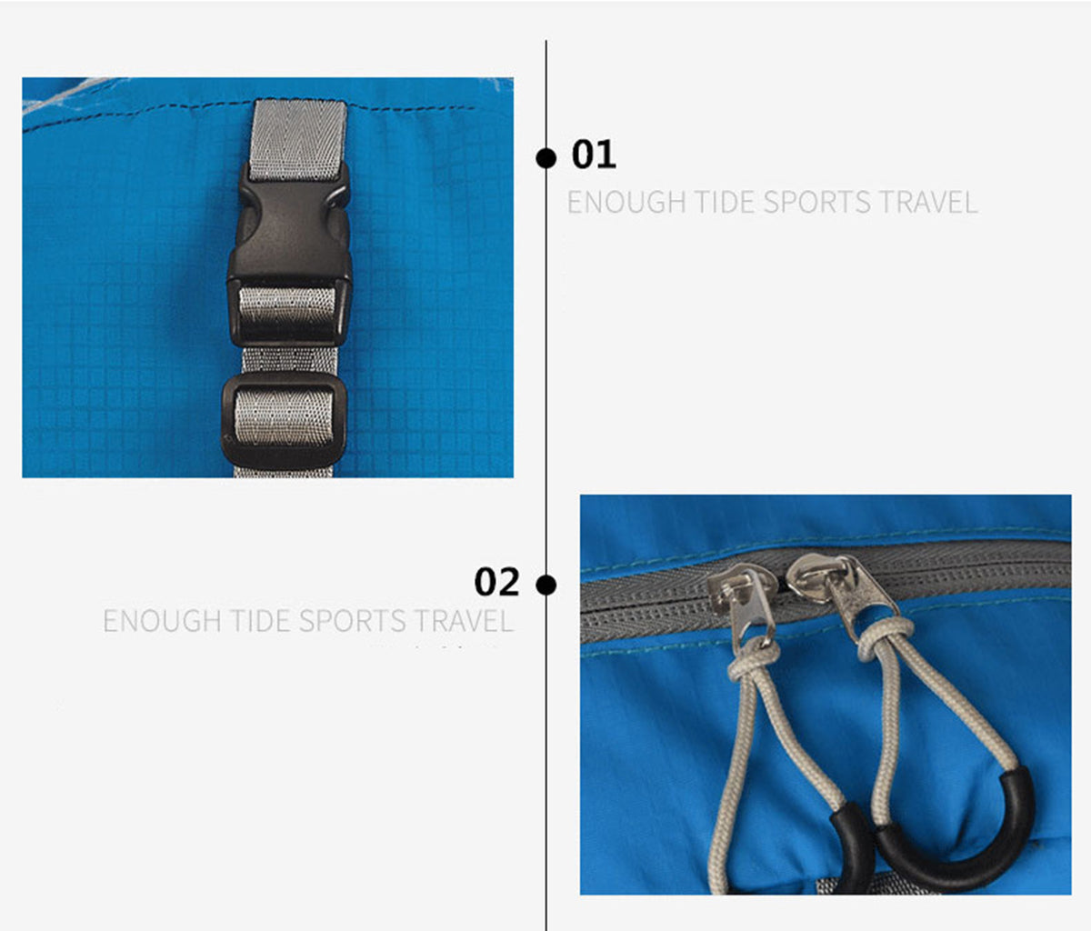 Outdoor Waterproof Foldable Backpack Large-Capacity Travel Bag