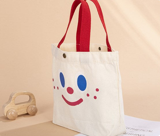 Canvas Grocery Shopping Tote Bag Single Shoulder Bag Daily Casual Bag For Students