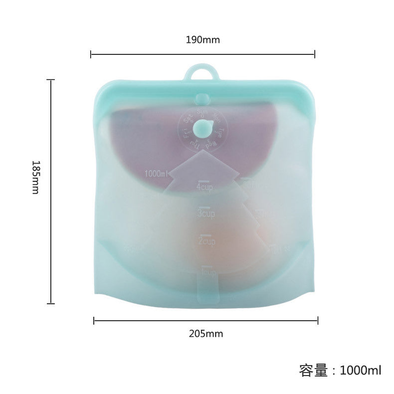 33 oz. Silicone Seal Lock Freezer Food Storage Bag