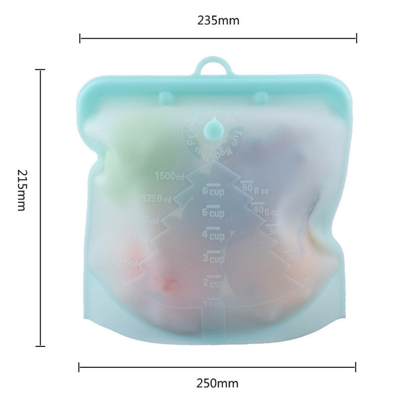 50 oz. Silicone Seal Lock Freezer Food Storage Bag