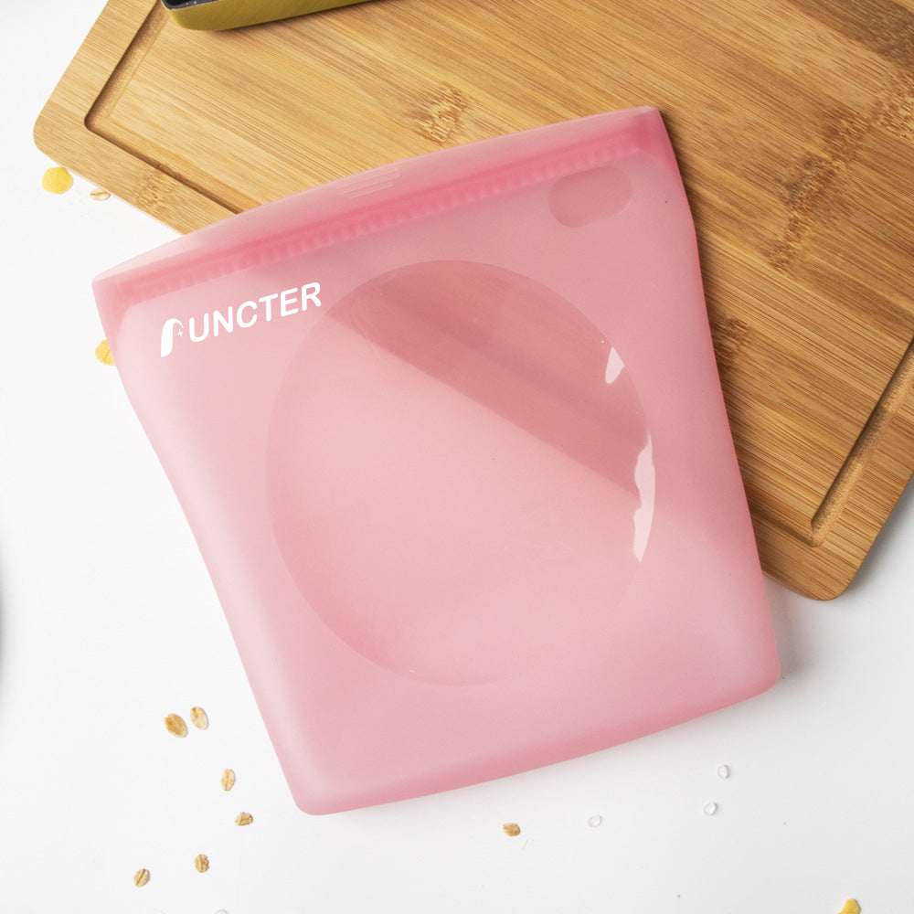 40 oz. Double Ribbed Silicone Freezer Food Packaging Bag