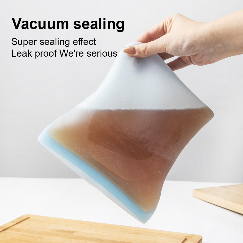 40 oz. Double Ribbed Silicone Freezer Food Packaging Bag