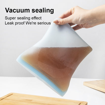 40 oz. Double Ribbed Silicone Freezer Food Packaging Bag