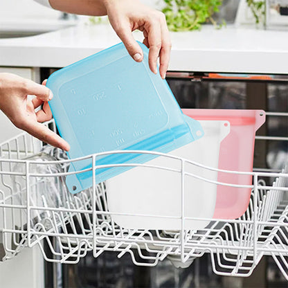 Sealed Silicone Freezer Food Storage Bag 7 oz.