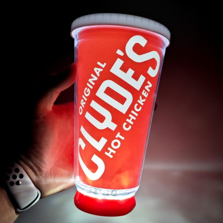 18Oz. Double-Wall Glowing Party Cups For Indoor Outdoor Party Event House Parties Birthdays Weddings