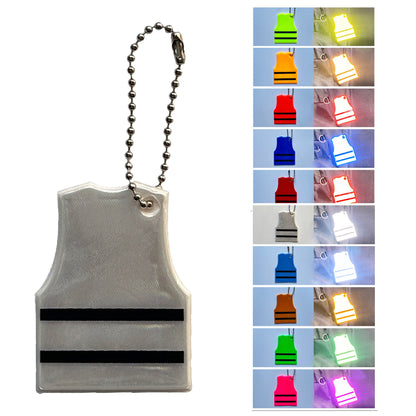 Vest Shape Reflective Key Tag