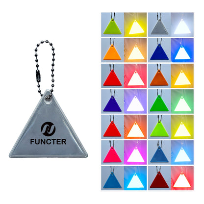 Triangle Shape Reflective Key Tag