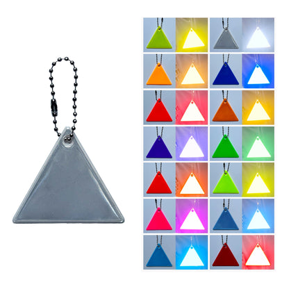 Triangle Shape Reflective Key Tag