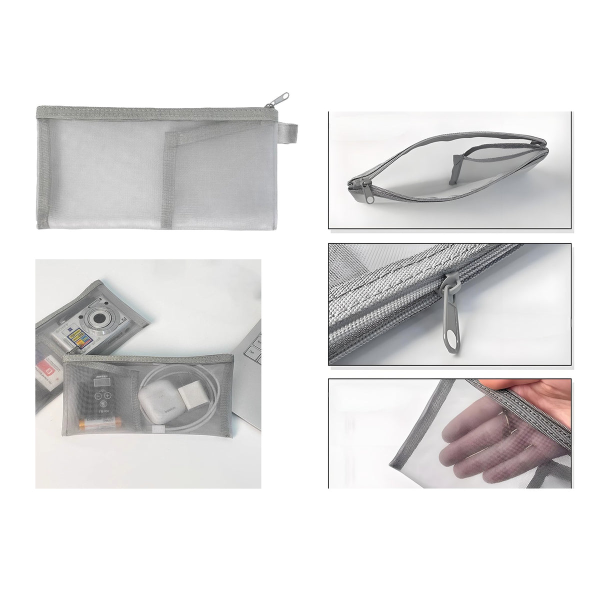 Mesh Storage Bag For Card & Cable