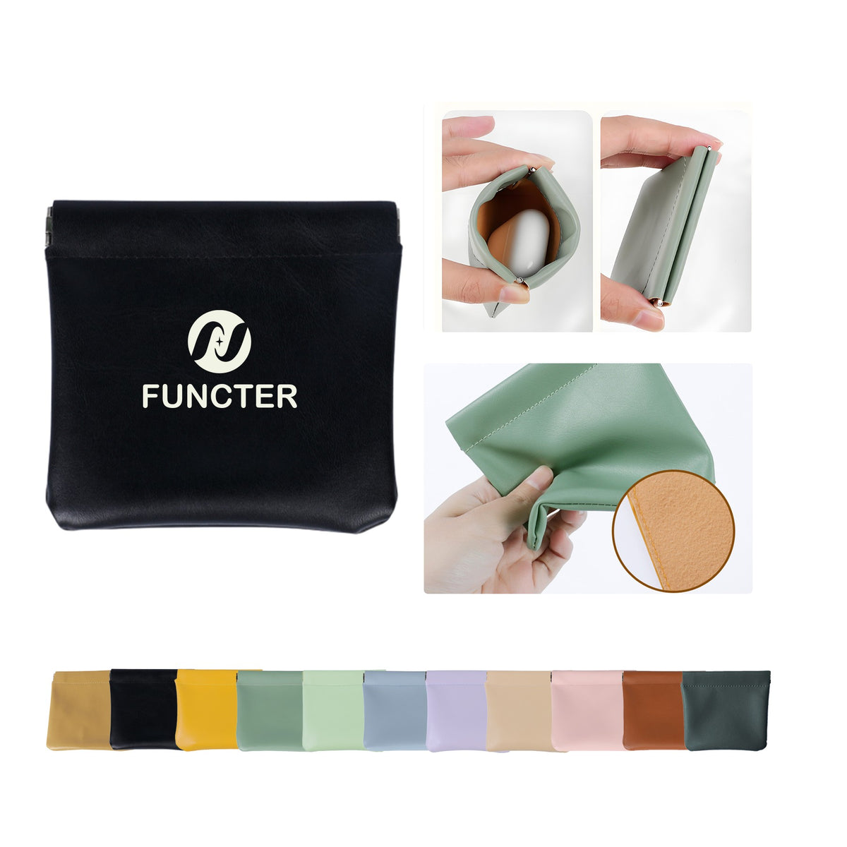 Auto-Close Portable Storage Bag 3" X 3"