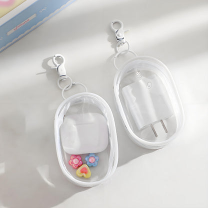 Data Cable Storage Bag W/ Key Chain