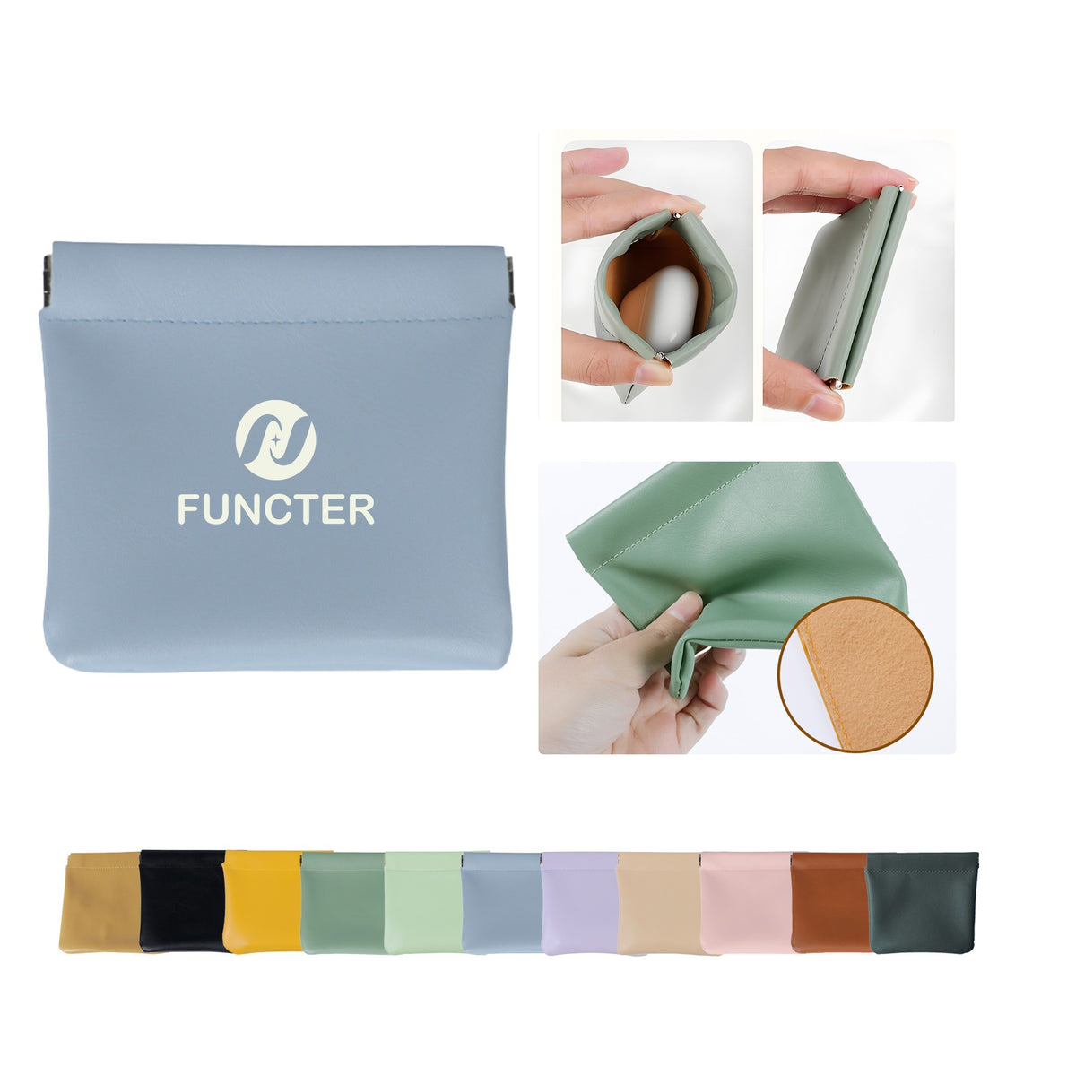 Auto-Close Portable Storage Bag 5" X 5"