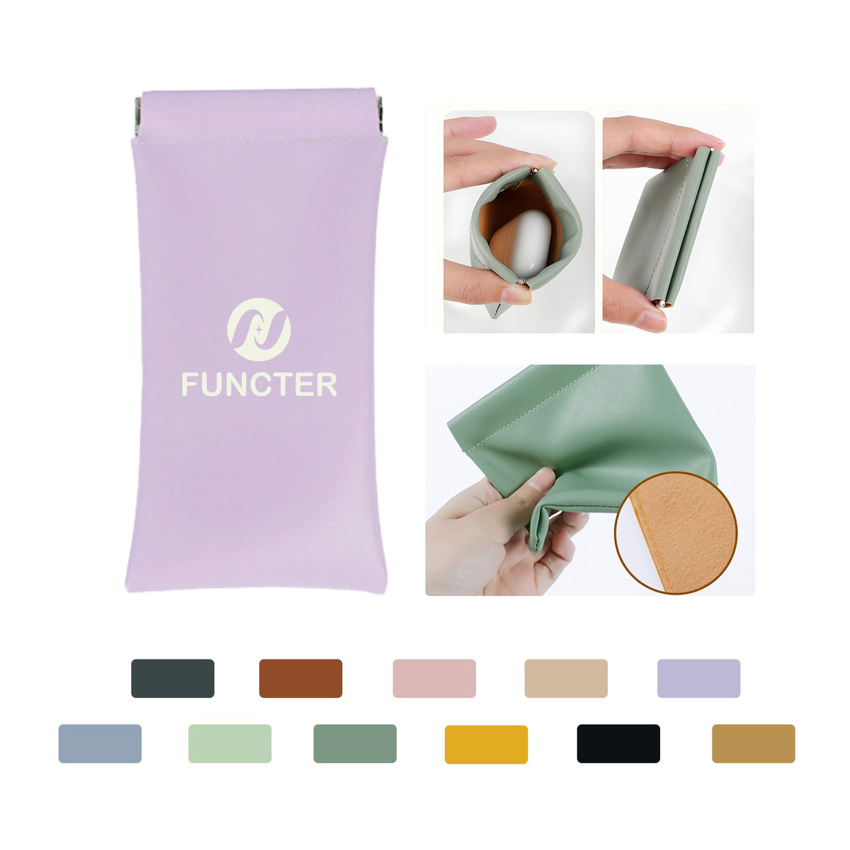 Auto-Close Portable Storage Bag 7" X 3 1/2"