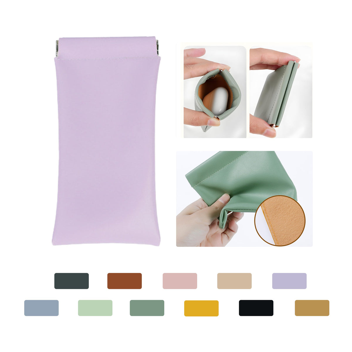 Auto-Close Portable Storage Bag 7" X 3 1/2"