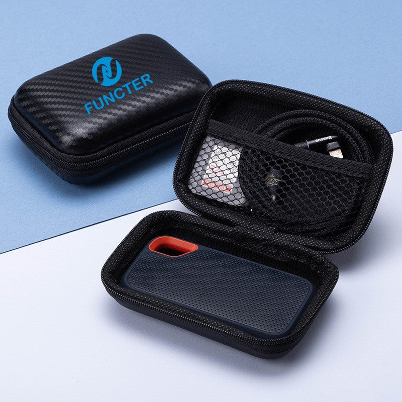 Polka Dot Surface Digital Accessories Zipper Storage Pouch