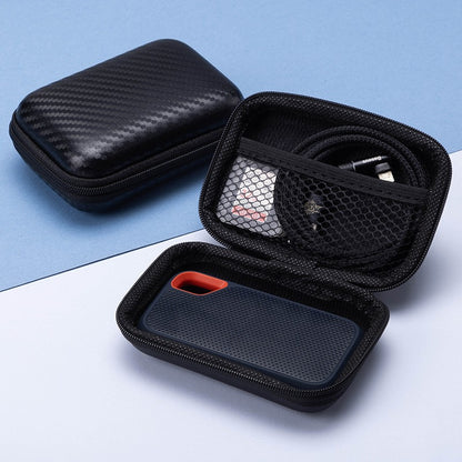 Polka Dot Surface Digital Accessories Zipper Storage Pouch