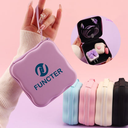 Scalloped Edge Digital Accessories Organizer Bag