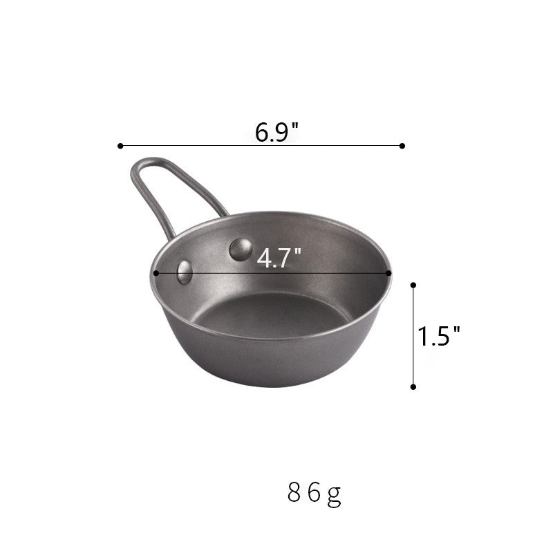8 Oz. Stainless Steel Camping Bowl W/ Handle